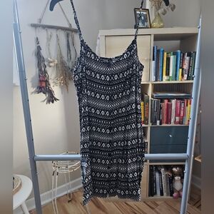 Divided Button Up Dress